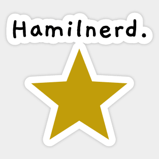 Hamilnerd. Sticker